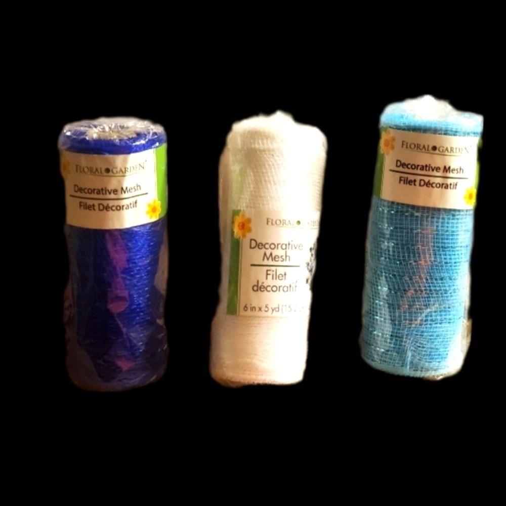 Decorative Mesh Ribbon Set
